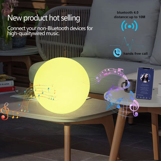 Modern Hotel Coffee Shop Atmosphere Table Lamps Illuminated for Bluetooth Sound Function with Remote Control Plastic Body