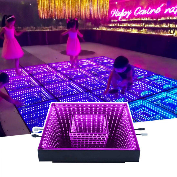 Mirror Infinity Abyss Magnetic 3D LED Dance Floor with Flight Case-DC003