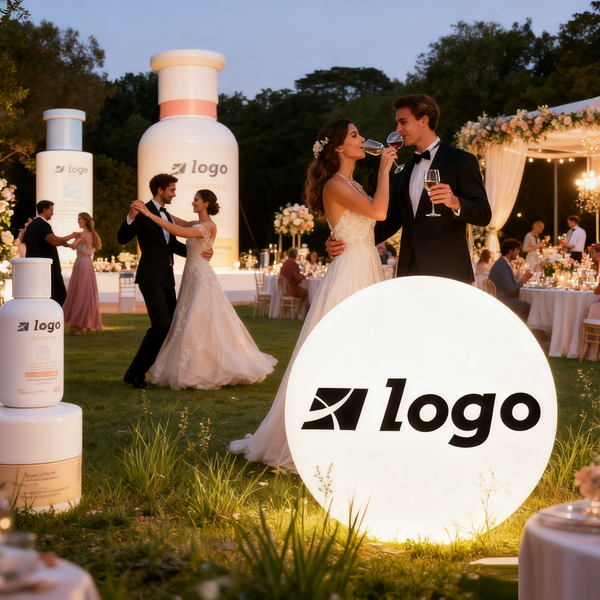 Customized Glow Light Orb - Event/Retail Brand Logo/Trade Show Display Glowing Sphere - Color Changing - Indoor/Outdoor Ball with Remote