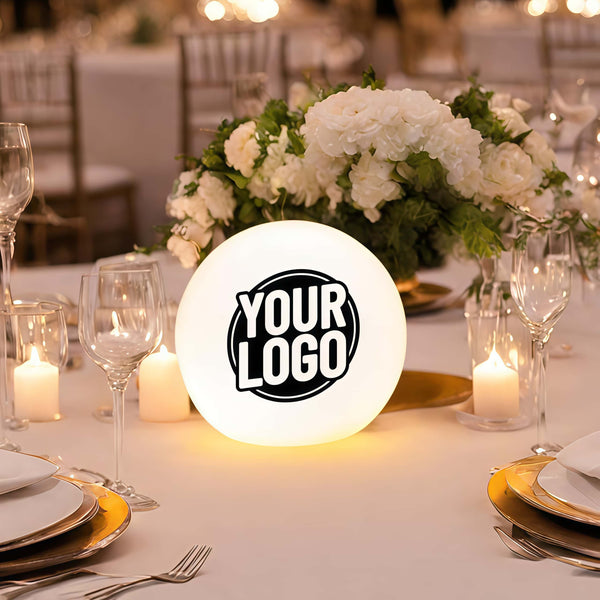 Customized Glow Light Orb - Event/Retail Brand Logo/Trade Show Display Glowing Sphere - Color Changing - Indoor/Outdoor Ball with Remote